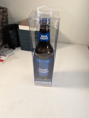 Bud Light Budweiser Beer Bluetooth Bottle Speaker Portable Wireless Rechargeable
